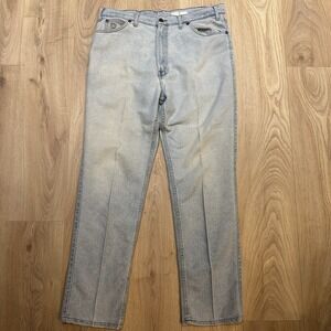 VTG Levi's Men's White Tab Denim Jeans 38x32 Light Wash Relaxed 80s 90s‎